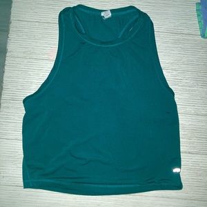 Teal workout halter crop top! Size women’s Medium